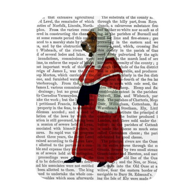 Íman Cheio do Juíza do Hound Basset (Vertical)