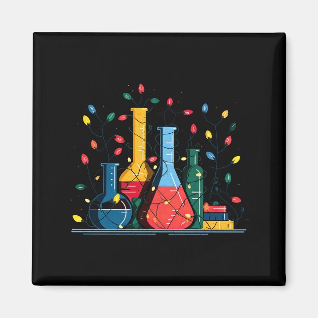 Íman Chemistry Christmas Lights Lover Chemist Science L (Frente)