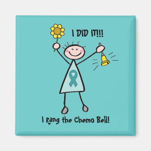 Íman Chemo Bell - fita da cerceta do câncer de ovário