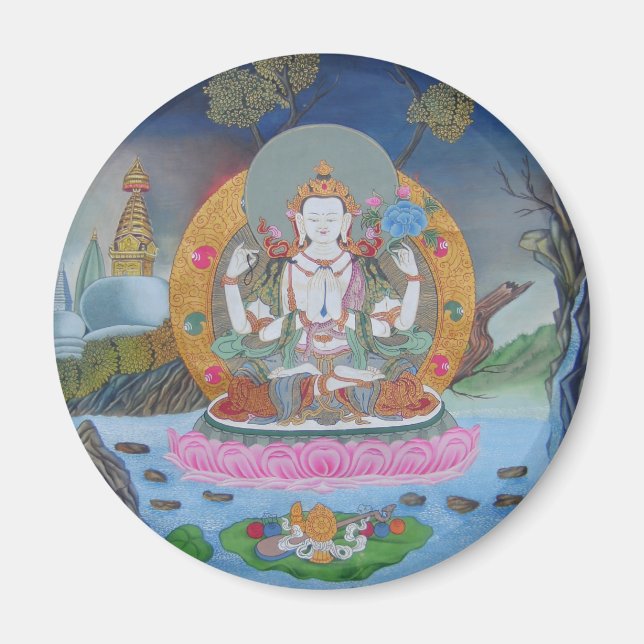 Íman Chenrezig Magnet (Frente)