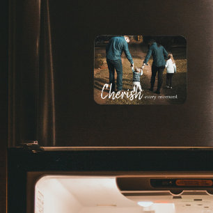 Íman Cherish A Cada Momento Cita Foto Da Família