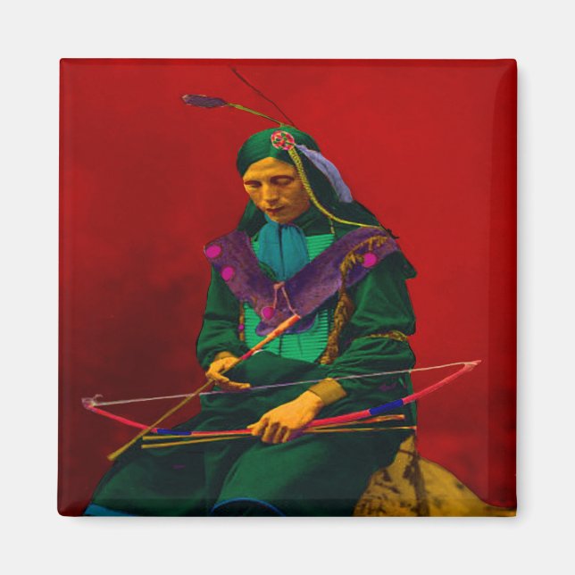 Íman Cherokee Indian Pop Art (Frente)