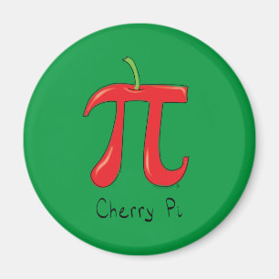 Íman Cherry Pi Cute Math Pi Day Magnet