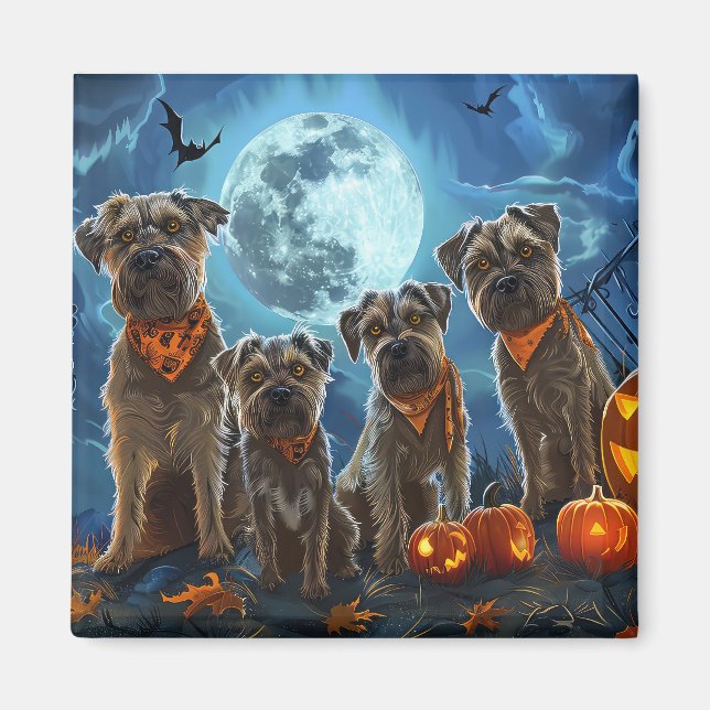 Íman Chesapeake Bay Terrier Halloween Spooky (Frente)