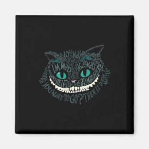 Íman Cheshire Alice Cat Era Tudo Louco Aqui Wonderland