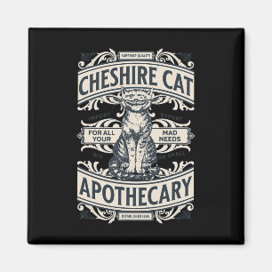 Íman Cheshire Cat - Alice No Wonderland Vintage Book De