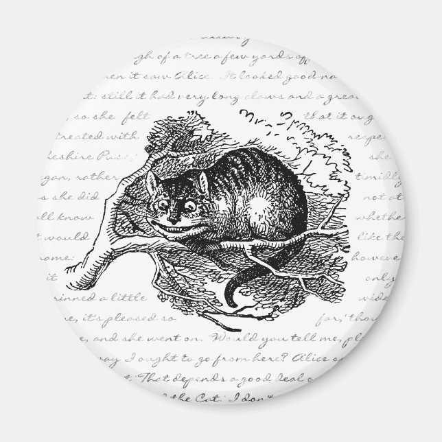 Íman Cheshire Cat - Estamos todos zangados aqui (Frente)