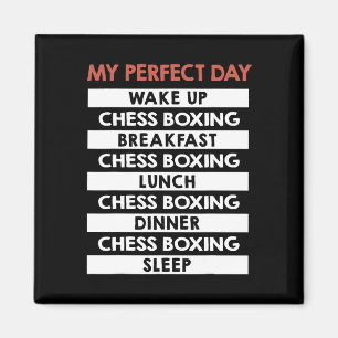 Íman Chess Boxando Minha Rotina do Dia do Jogador Perfe