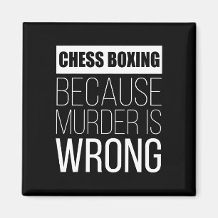 Íman Chess Boxing Porque Assassinato É Engraçado.