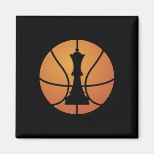 Íman Chess Bysketbyll Se Diverte Para O Conselho De Jog