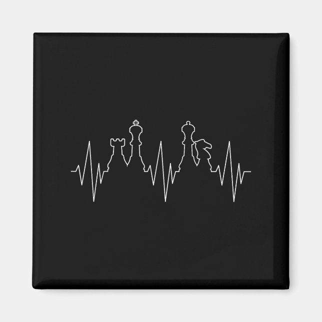 Íman Chess Heartbeat Chess Master Chess Club  (Frente)