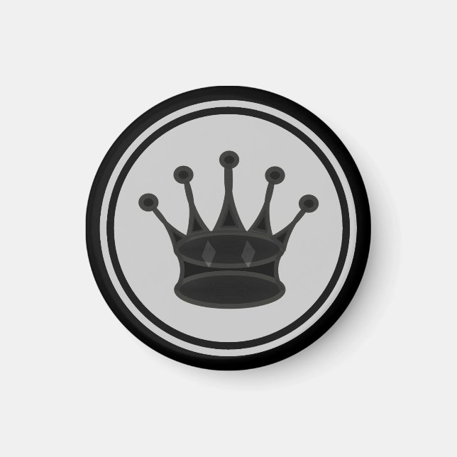 Íman Chess Piece Black Queen (Frente)