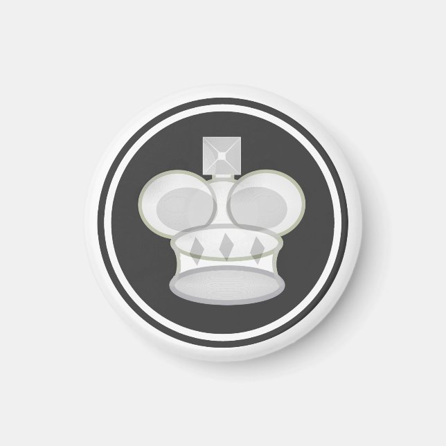 Íman Chess Piece White King (Frente)