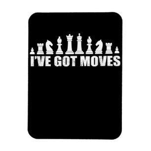 Íman Chess Set Peças I ve got Movs Fans Lover Legal