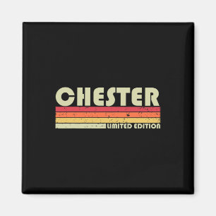Íman Chester Gift Name Personalizado Funny Retro Vintag