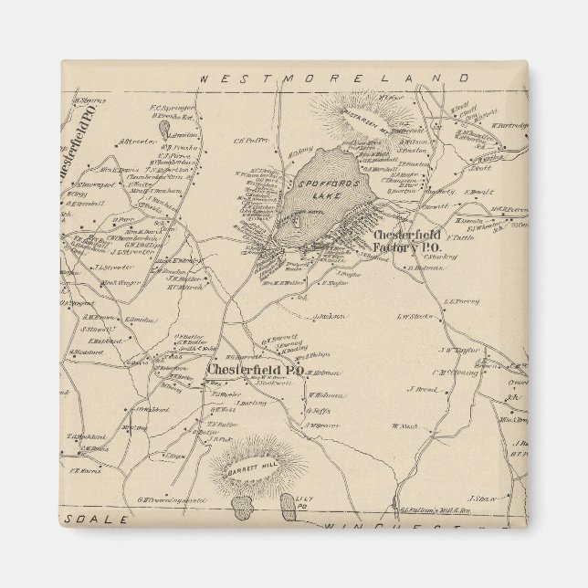 Íman Chesterfield, Cheshire Co (Frente)