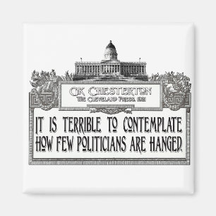 Íman Chesterton na suspensão dos políticos