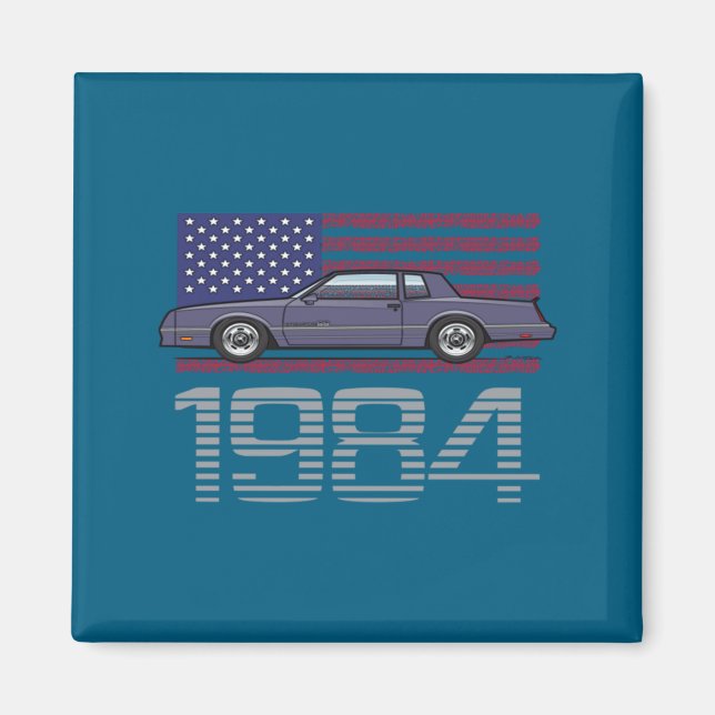 Íman Chevrolet Monte Carlo Azul 1984  (Frente)