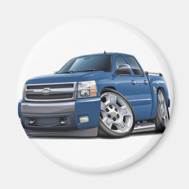 Íman Chevy Silverado Dualcab Blue Granite Truck (Frente)