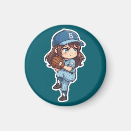 Íman Chibi Baseball Edição 2026 - Conjunto de Arremessa