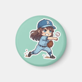 Íman Chibi Baseball Edição 2026 - Lançamento do Arremes