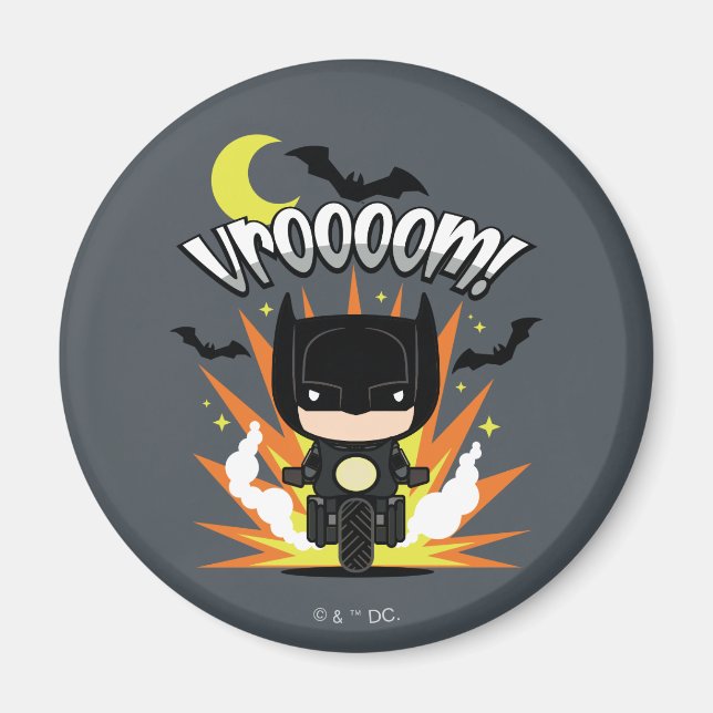 Íman Chibi Batman Batcycle (Frente)