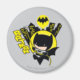 Íman Chibi Batman Escalando A Cidade