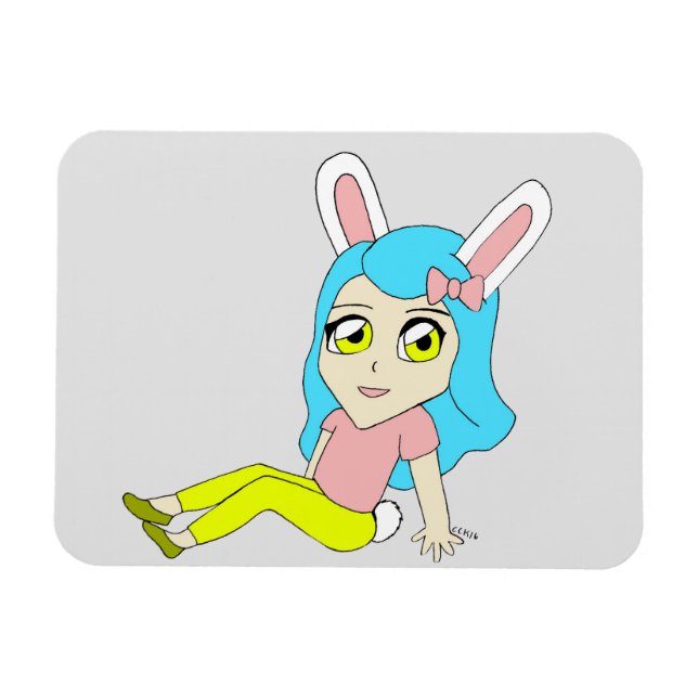 Íman chibi bunnygirl (Horizontal)