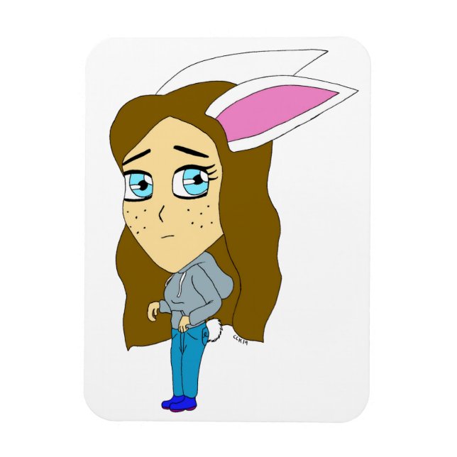 Íman chibi bunnygirl (Vertical)