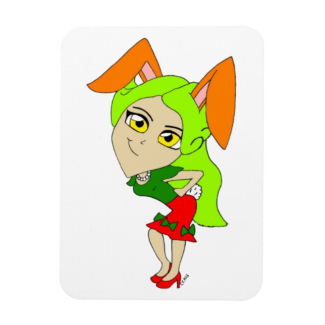 Íman chibi bunnygirl (Vertical)