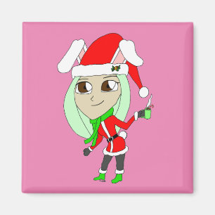 Íman chibi bunnygirl de férias   