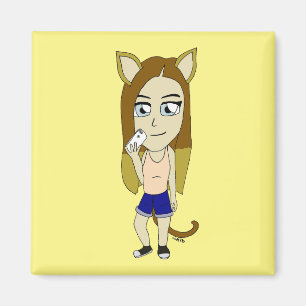 Íman Chibi Catgirl