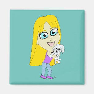 Íman Chibi com um filhote
