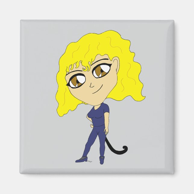 Íman Chibi com uma cauda de gato (Frente)