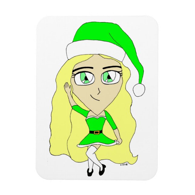 Íman Chibi de Natal (Vertical)