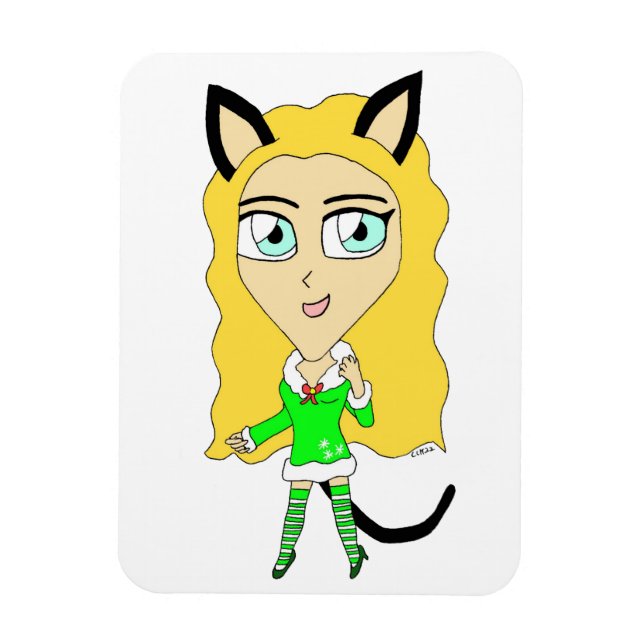 Íman Chibi de Natal (Vertical)