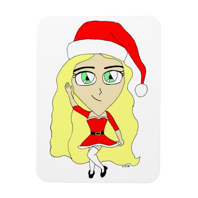 Íman Chibi de Natal (Vertical)