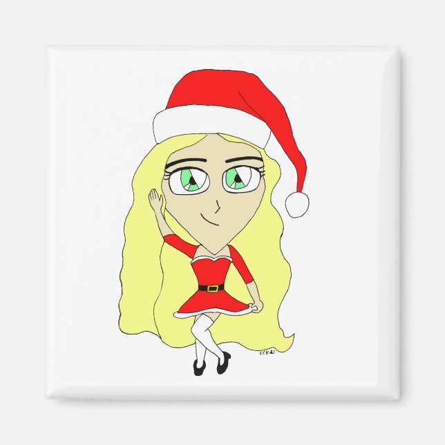 Íman Chibi de Natal (Frente)