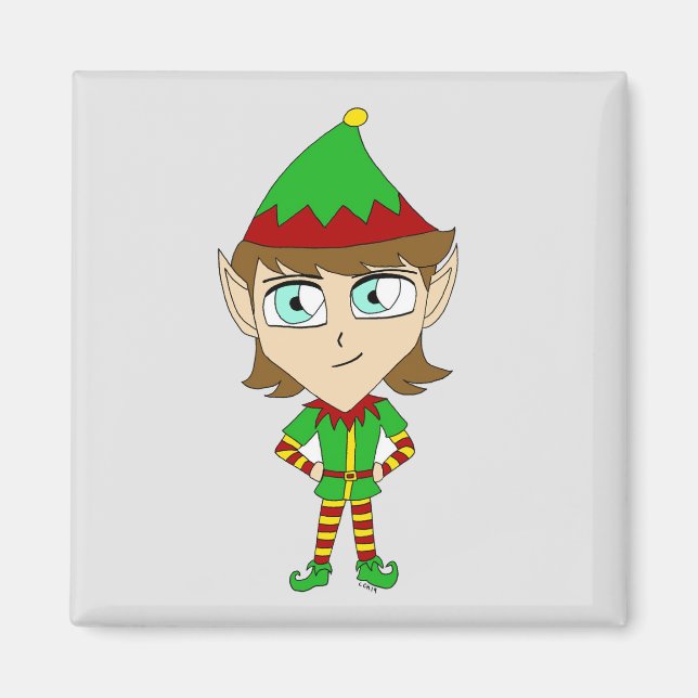 Íman chibi elf (Frente)