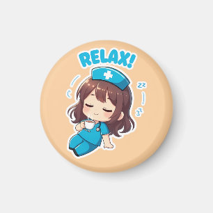 Íman Chibi Enfermeira Original 3.0 - Relaxar