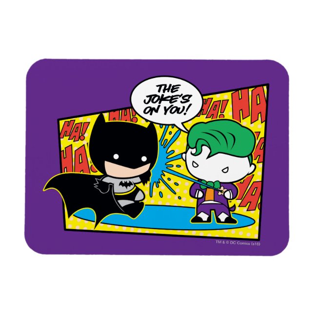Íman Chibi Joker Pranking Chibi Batman (Horizontal)