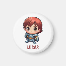 Íman Chibi Knight Custom Kids Fridge Magnet