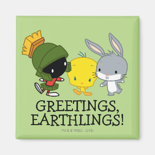 Íman Chibi MARVIN THE MARTIAN™, TWEETY™, & INSETOS BUNN