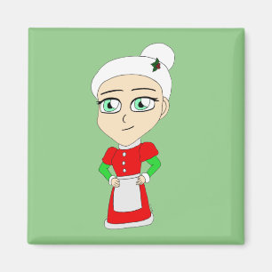 Íman chibi mrs. claus magnet