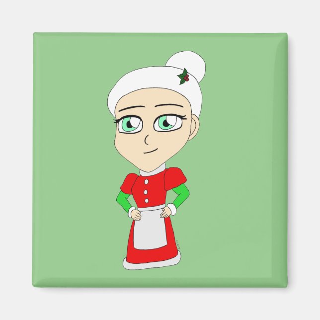 Íman chibi mrs. claus magnet (Frente)