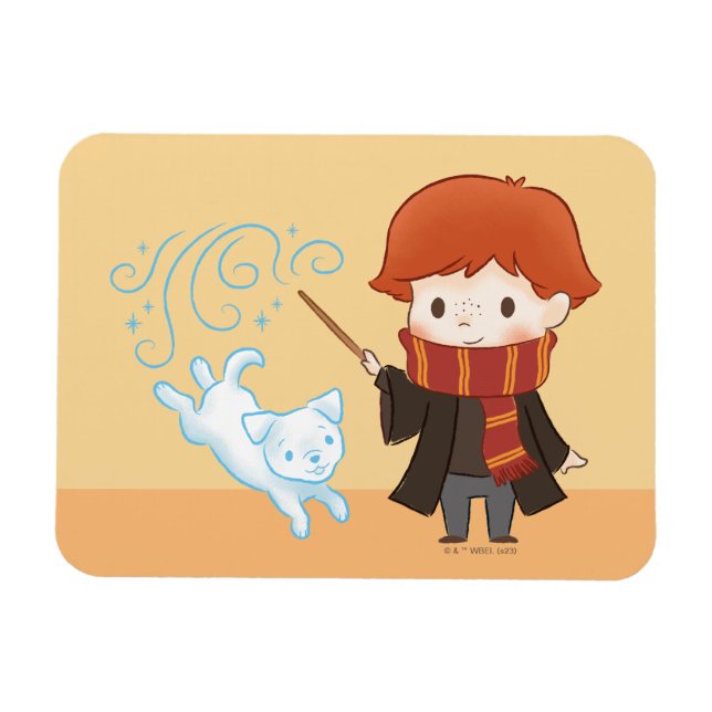 Íman Chibi Ron Weasley Patronus (Horizontal)