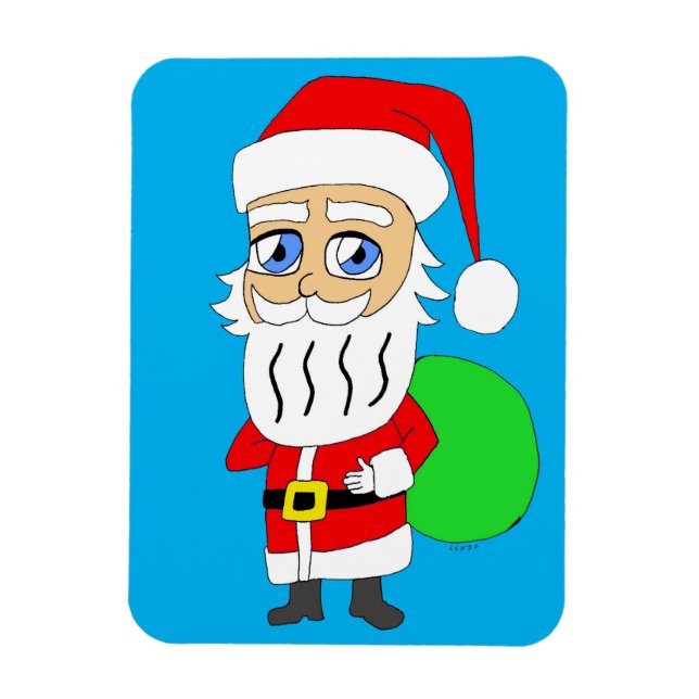 Íman Chibi Santa Claus (Vertical)