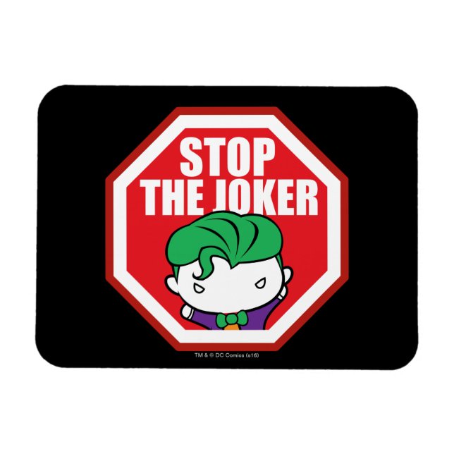 Íman Chibi - Sinal "Stop The Joker" (Horizontal)