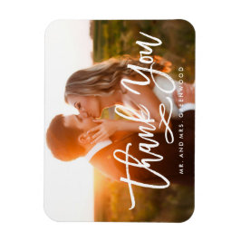 Íman Chic Hand Lettered: Obrigado Foto