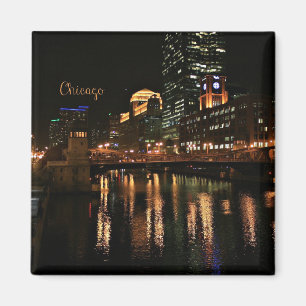 Íman Chicago à noite